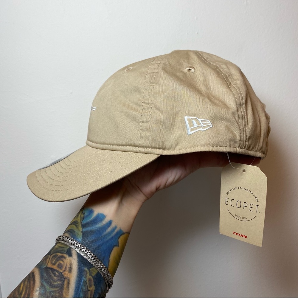 Yohji Yamamoto x New Era NEW Ecopet 9Thirty Mini Logo Embroidered Cap Hat Beige - Picture 5 of 15